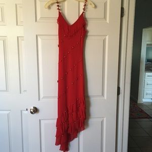 Red rose dress